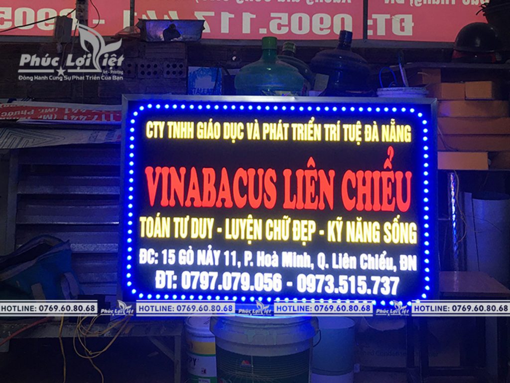 Thi công bảng hiệu quảng cáo Mầm non Hana Kids tại Đà Nẵng