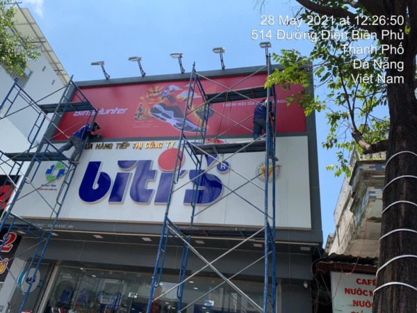 Dự án thiết kế bảng hiệu cho công ty Bitis tại Đà Nẵng - Phúc Lợi Việt Đà Nẵng