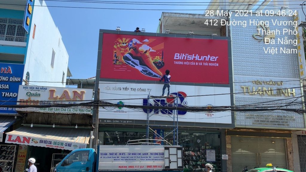 Dự án thiết kế bảng hiệu cho công ty Bitis tại Đà Nẵng - Phúc Lợi Việt Đà Nẵng