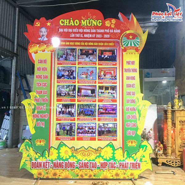 thi công bảng hiệu pano hội nông dân TP Đà Nẵng