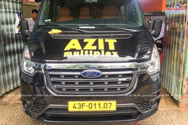 Hoàn thiện in dán decal cho xe bên AZIT