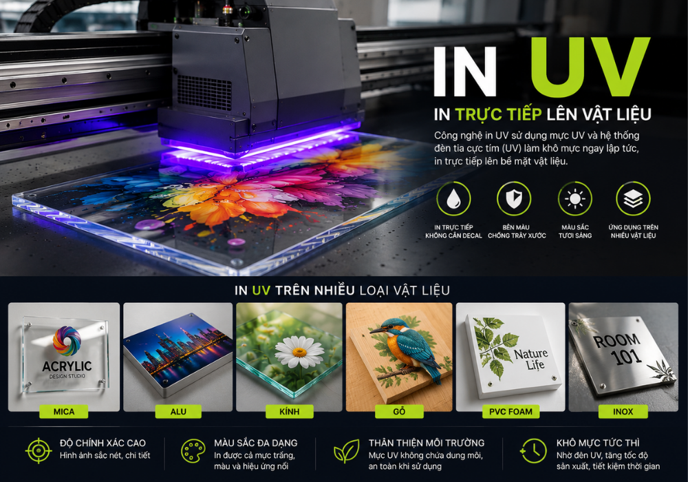 In UV Và In Decal Khác Nhau Thế Nào? 